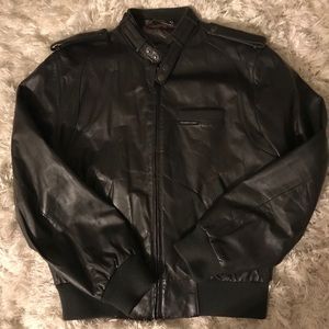 Genuine Brown Leather Vintage Members Only Jacket